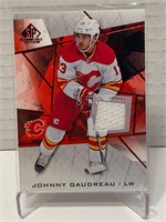 Johnny Gaudreau SP Game Used Jersey Card