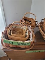 9 Longaberger Baskets