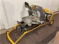 DeWalt Double Bevel Compound Miter Saw on Cart