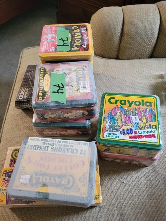 Boxes Of Crayola Crowns And Tape Recorder