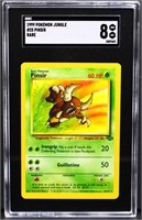 Graded 1999 Pokemon Jungle Pinsir rare card