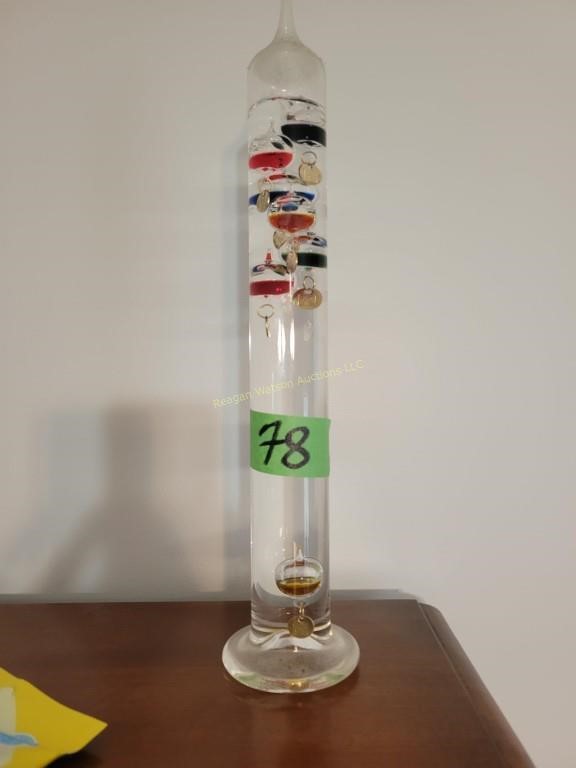 Large Glass Thermometer Bottle