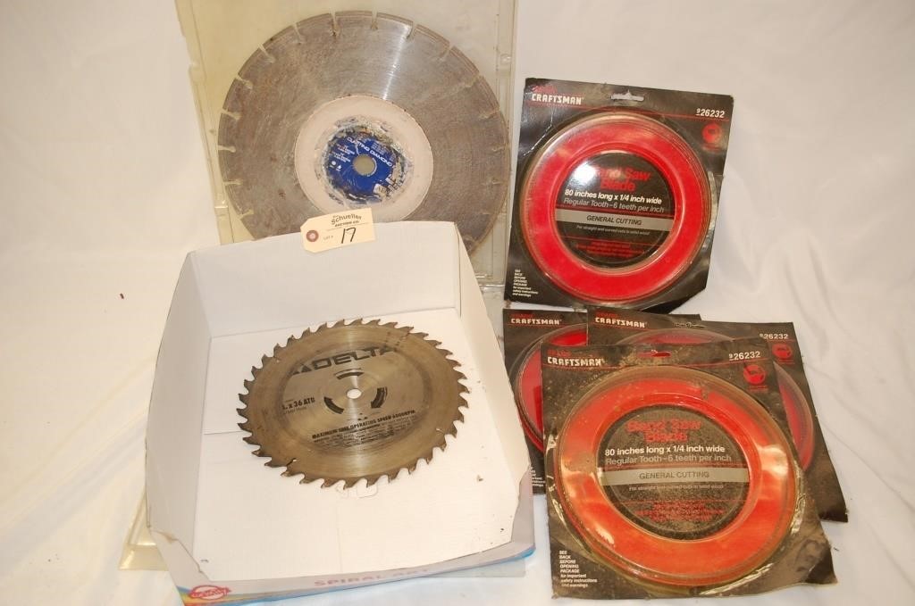 Varous Band Saw Blades & Circular Saw Blades