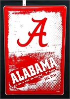 Metal University of Alabama sign