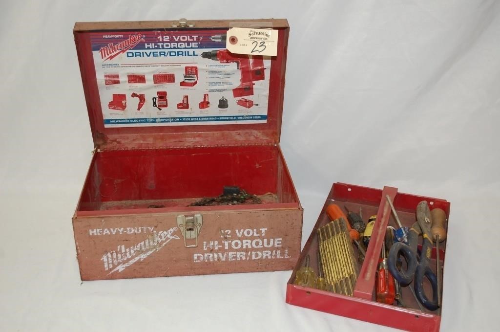 Milwaukee Tool Box & Small hand tools