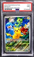 Graded mint 2023 Pokemon Pikachu Paldea card