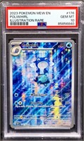 Graded gm mint 2023 Pokemon Poliwhirl rare card