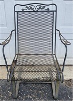 Wrought Iron Rocking Patio Chair