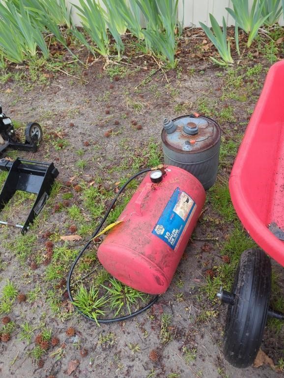 Air Tank And Gas Can Located At 8415 Hearns Pond