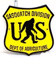 Cast iron Sasquatch Division plaque