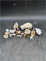 14 Cat & Dogs Figurines