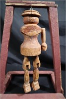 Very old folk carved Jigger doll