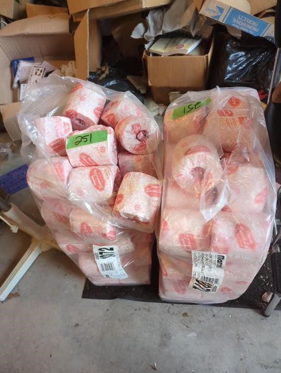 Two Large Bags Of Toilet Paper Located 8415