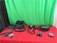 Sony Cameras - 4 Count & Bags/Accessoreies
