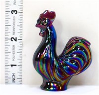 Fenton miniature carnival rooster