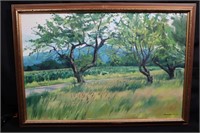 MacBurnie signed landscape oil painting