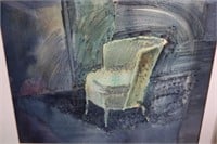 Roger Savage original watercolour & Ink " Chair "