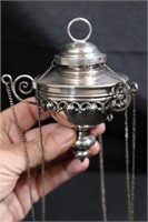 Russian 18thC silver church incense burner