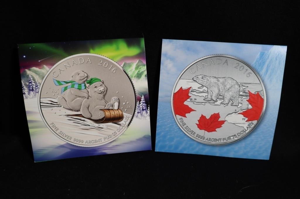 2016 Canadian pure silver collector coins