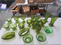 Green Glass -  Indiana, FTD, etc  22 Count