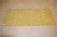 6' x 30" Yellow Runner Rug