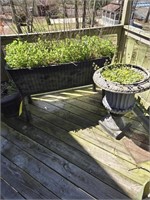 Various Outdoor Planters As Shown