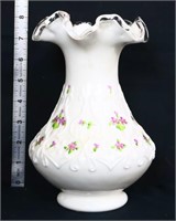 Fenton silvercrest spanish lace vase