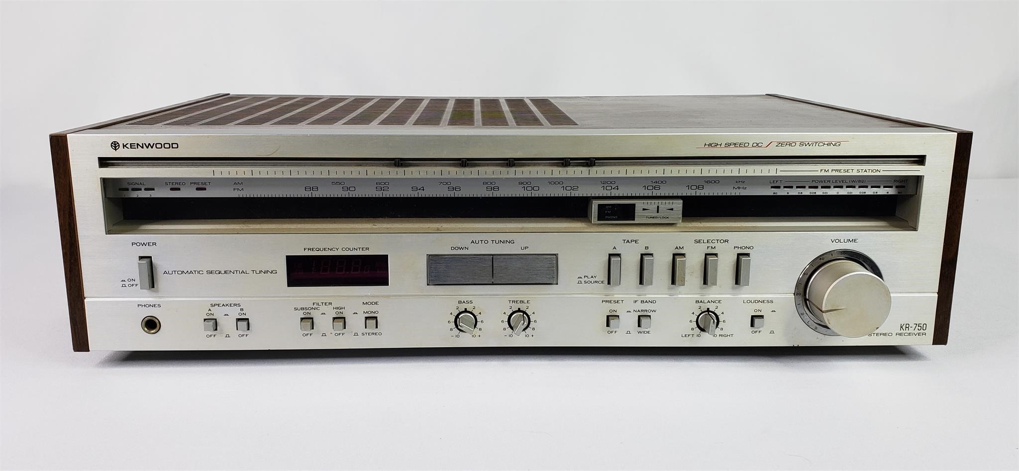 Kenwood AM-FM Stereo Tuner Amp KR-750