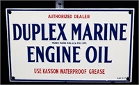 Porcelain Duplex Marine Oil sign