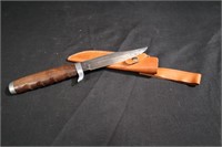 Premiere original bowie hunting knife & sheath