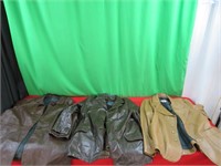 40 leather, 46 leather,& no tag leather jackets