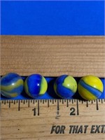 4-Cubscout marbles - 1/2"