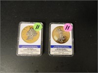 1861 & 1933 $20 24K Gold Replicas