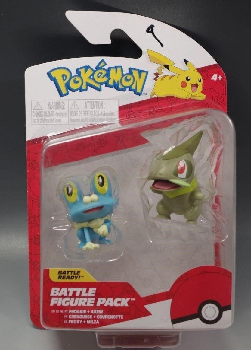 POKEMON BATTLE FIGURE PACK FROAKIE VS AXEW NIB