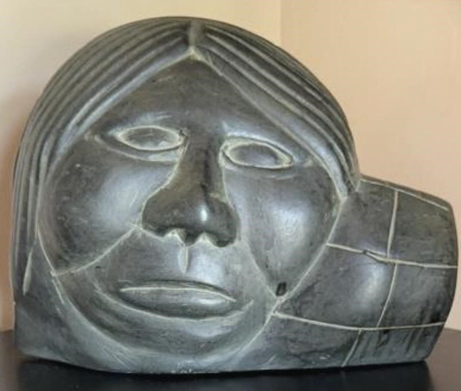 Eskimo Face sculpture