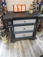 Gray and Blue Night Stand