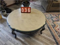 Cute Round Hand Painted Coffee Table