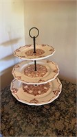3 tier serving plate stand