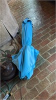 Baby blue outdoor umbrella