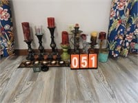 Candle Lot and Holders