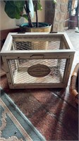 Rustic lot of baskets and storage bin