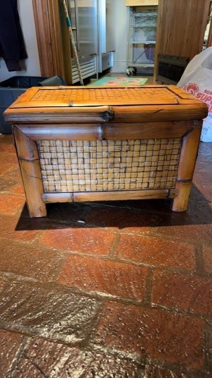 Small bamboo style chest