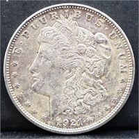 1921D Morgan silver dollar