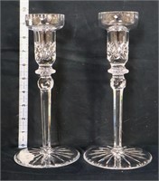 Pair of Rogaska candlestick holders