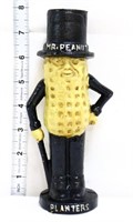 8in cast iron Planters Peanut man bank
