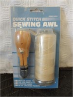 Quick Stitch Sewing Awl w/ 180yds of Thread