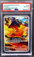 Graded gm mint 2023 Pokemon Magby Rare card