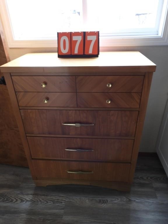 Vintage High Boy Wood Dresser