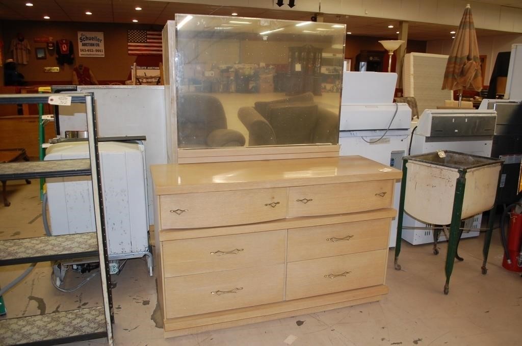 Dresser W/ Mirror (Needs Reattatched To Back)