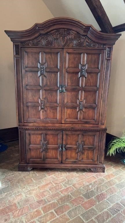 Large tv Armoire-dimensions 53x 24.75x87.5 tall